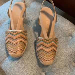 Anne Klein iflex wedge espadrille, size 8 1/2